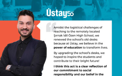 Ustay Renews Elementary School Desks at Şırnak İdil Özen High School as a New Year’s Gift to the Students!